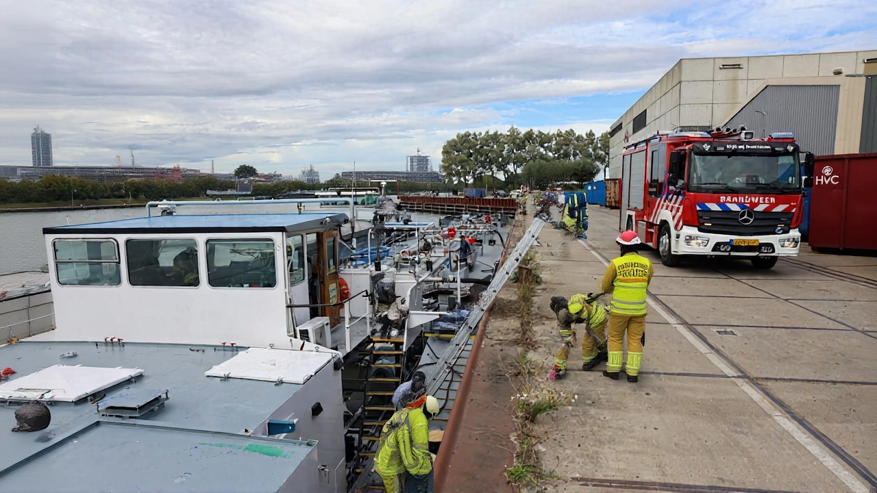 Vrachtschip lekt in Amsterdam-Rijnkanaal; brandweer Wijk bij Duurstede ingrijpt